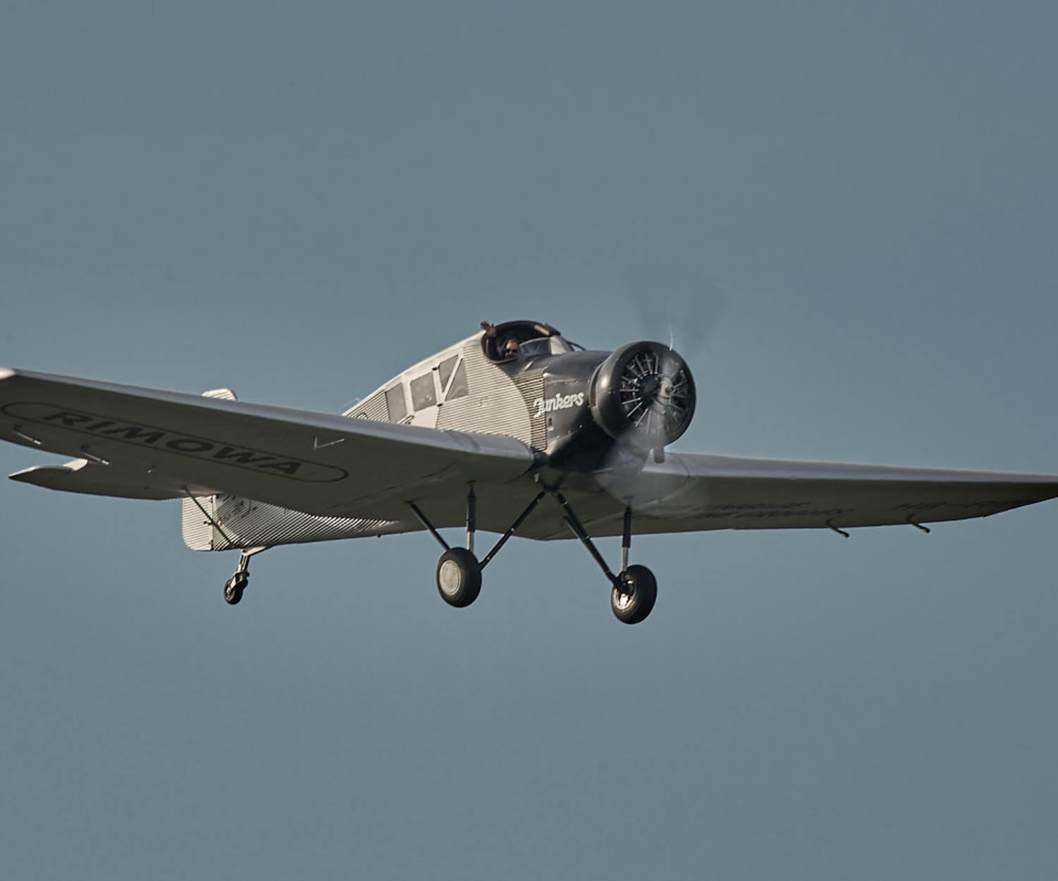 Die Junkers F13 Replika von Rimowa bei ihrem Erstflug am 15. September 2016