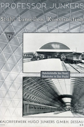 Stahl-Lamellen-Konstruktion Bahnhof Sao Paulo
