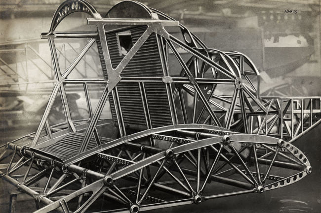 Rohrgerüst des Mittelstücks der F 13