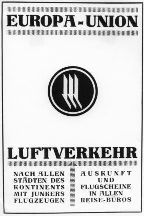Europa-Union Luftverkehr Werbung