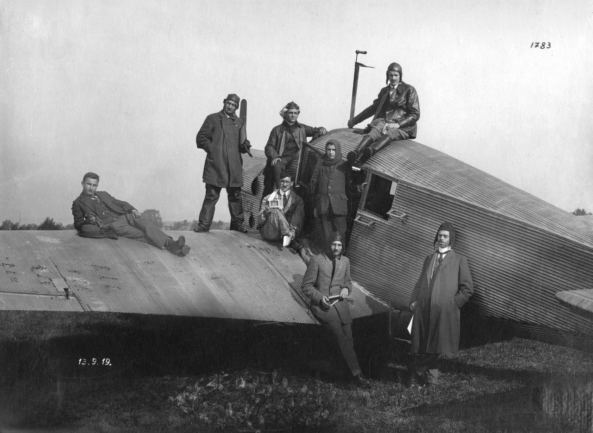 Die Junkers F 13 "Annelise" nach dem Höhenweltrekord