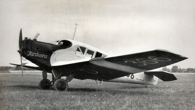 Junkers F 13 D 366 auf Landfahrgestell 1924